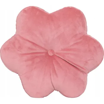 Polštář POLŠTÁŘ POLŠTÁŘ RŮŽOVÝ TVAR KVĚTU AMELIA 38 X 38 X 8 CM