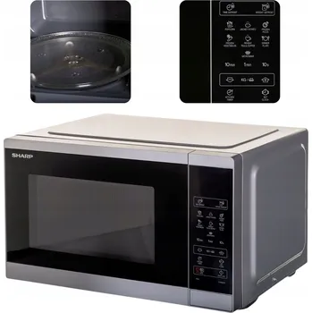 Mikrovlnná trouba Mikrovlnná trouba Sharp YC-MS252AE-S 25 l 900 W stříbrná