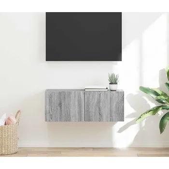 Obývací stěna vidaXL TV wall cabinet Šedá Sonoma 60 x 31 x 29.5 cm kompozitní dřevo [892221]