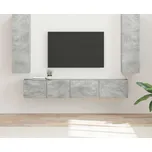 vidaXL Sestava TV skříněk 3 pcs Betonově šedá kompozitní dřevo [3408982]