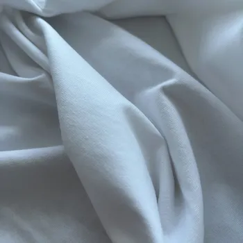 Pevná teplákovina bílá, bavlna, tunel