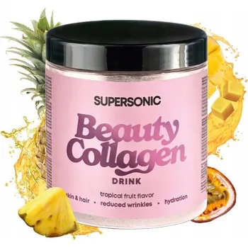 Kloubní výživa Supersonic Kolagenový Nápoj pro Krásu s Tropickou Příchutí 185 g