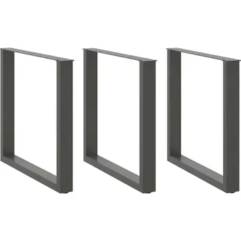 Konferenční stolek NOHY KE KONFERENČNÍMU STOLKU KS ANTRACIT , 90X(72-73)CM OCEL