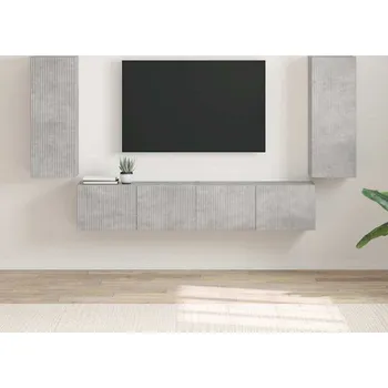 Obývací stěna vidaXL TV wall cabinet 2 pcs Beton 30 x 31 x 80 cm kompozitní dřevo [892296]