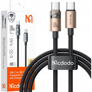 Datový kabel Kabel McDodo USB typ C - USB typ C 1,2 m černý