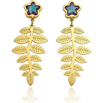 Módní doplněk Carla Dámské náušnice Denog zlatá Univerzální