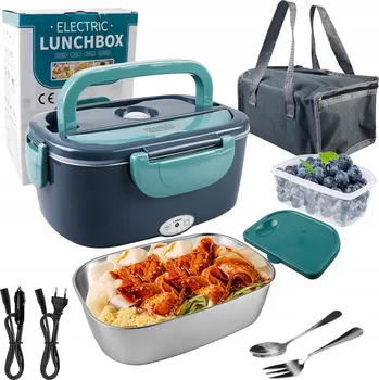 Svačinový box ELEKTRICKÝ LUNCH BOX TERMOS NA OBĚD OHŘÍVAČ JÍDLA DO AUTA 1.5L