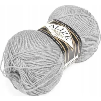 Příze Vlna Alize Superlana Klasik 168 světle šedá 100 g