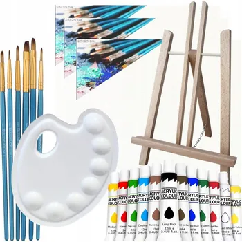 Výtvarná sada UMĚLECKÁ DÁRKOVÁ SADA NA MALOVÁNÍ BARVAMI