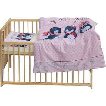 Dětská postýlka Scarlett Dětská postýlka s kompletní výbavou 120 x 60 cm Pimpi