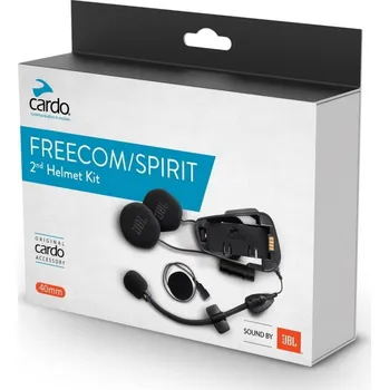 Interkom na motorku Cardo JBL montážní sada audio pro interkomy Freecom Spirit do helmy