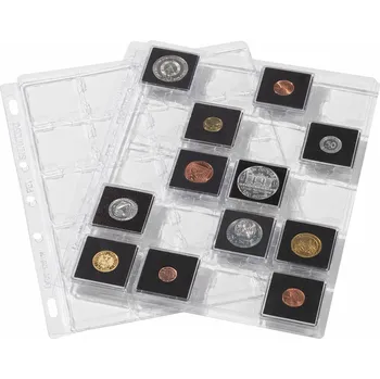 Obal pro sběratelský předmět LEUCHTTURM Albové listy GRANDE SNAP na mince v bublinkách QUADRUM