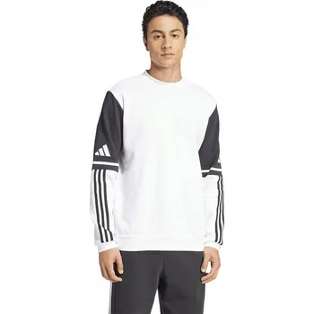 Pánská mikina PÁNSKÁ MIKINA ADIDAS SQUADRA 25 SWEAT CREW BÍLO-ČERNÁ JD2959 vel. XL