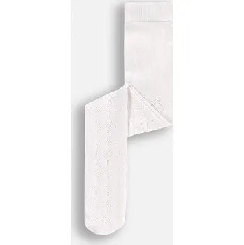 Dívčí Punčocháče s bílým vzorem 116/122 Coccodrillo WC5