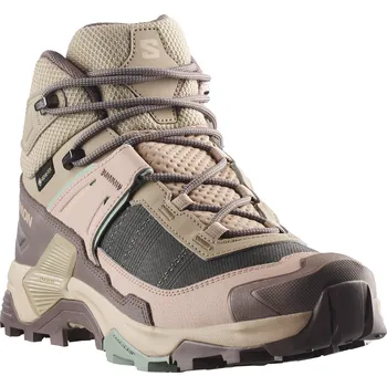Dámská treková obuv Salomon X Ultra 5 Mid GTX W L49289100 - iron desert/tan green milieu 39 1/3