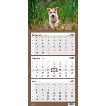Kalendář Kalendář 2026 třídílný Pes teriér HELMA