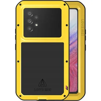 Pouzdro na mobilní telefon Pouzdro Love Mei + sklo pro Samsung Galaxy A53 5G, obrněné kryt