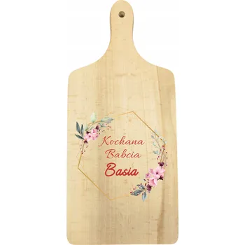 Obraz Dřevěná deska s potiskem pro babičku ke Dni babiček - Milovaná babička + jméno