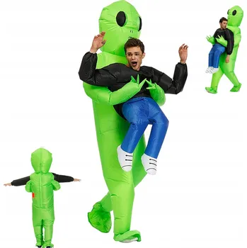 Karnevalový kostým NAFUKOVACÍ KOSTÝM MIMOZEMŠŤAN UFO MIMOZEMŠŤAN PŘEVLEK KOSTÝM HALLOWEEN JAKO DÁREK