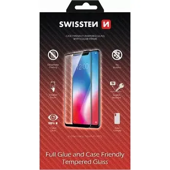 SWISSTEN FULL GLUE COLOR FRAME CASE FRIENDLY sklo pro Apple iPhone 7 PLUS 8 PLUS černá (54501720)