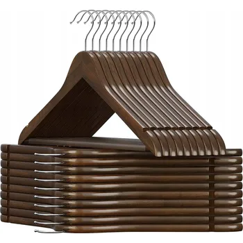 Ramínko Šatní ramínko dřevěný Songmics dub, odstíny hnědé