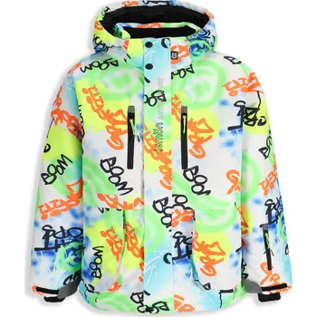 LEMON EXPLORE Chlapecká lyžařská a snowboardová bunda ZL5 VÍCEBAREVNÁ