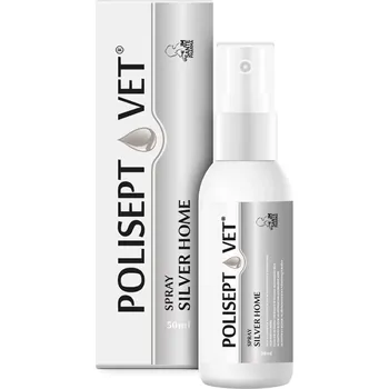 Kosmetika pro psa Polisept Vet - Silver Home sprej 50 ml - sprej na rány pro psy a kočky