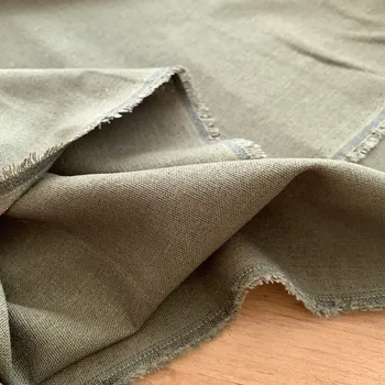 Khaki šatovka viskóza se lnem Odivi