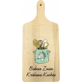 Kuchyňské prkénko Dřevěné prkénko Personalizovaný Dárek pro babičku - Babička, královna kuchyně
