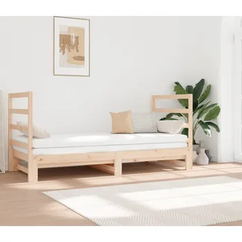 Postel vidaXL Výsuvná postel 2x (90 x 190) cm masivní borovice [3124763] Barva: Přírodní