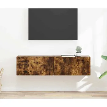Obývací stěna vidaXL TV wall cabinet Nástěnný 2 pcs Kouřový dub 60 x 31 x 29.5 cm [892200]