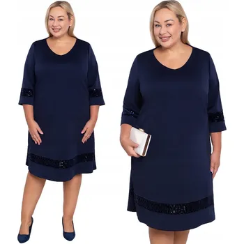 Dámské šaty Tmavě modrá šaty s flitry 58