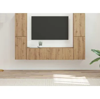 Obývací stěna vidaXL Sestava TV skříněk 6 pcs Artisanový dub kompozitní dřevo [3409113]