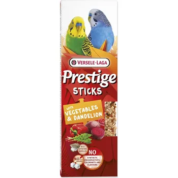 Pro ptáka Tyčinky Versele-Laga Prestige malý papoušek se zeleninou a pampeliškou 60g 2ks -KS