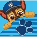 MAGICKÝ RUČNÍK Tlapková patrola CHASE 30x30 KOSTKA PRO DĚTI NA RUCE BAVLNĚNÝ