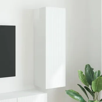 Obývací stěna vidaXL TV wall cabinet Lesklá Bílá 30 x 31 x 100 cm kompozitní dřevo [892317]