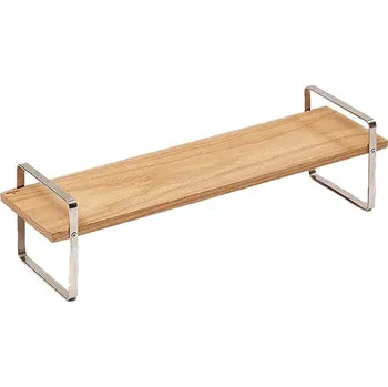 COMAS Dřevěný stolní podstavec s ocelovým rámem, výška 120 mm, délka 450 mm