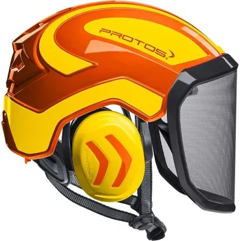Pracovní přilba Přilba Protos Integral ARBORIST oranžová/žlutá F39 - Žlutá, Oranžová / žlutá
