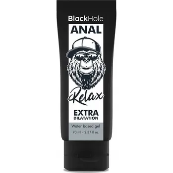 Lubrikační gel Gel bezbarvý, zvlhčující BLACK HOLE bez příchuti 70 ml
