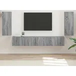 vidaXL Sestava TV skříněk 4 pcs Šedá Sonoma kompozitní dřevo [3409165]