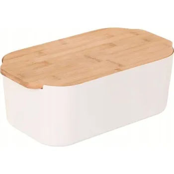 chlebník Chlebník s prkénkem Excellent Houseware béžový plast