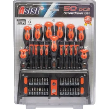 Šroubovák Assist AR33-2001 Sada šroubováků a bitů - 50 ks, CR-V