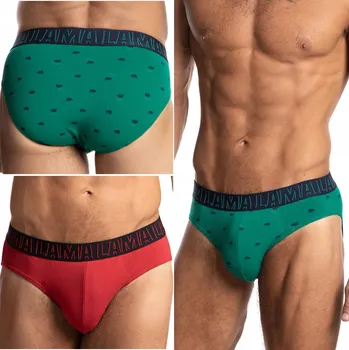 Slipy LAMA 1055SD Pánské slipy přiléhavé slipy BAVLNĚNÉ 2-BALENÍ - XL