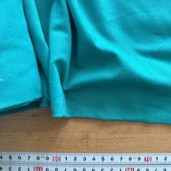 Tyrkysový tričkový úplet bavlna + el