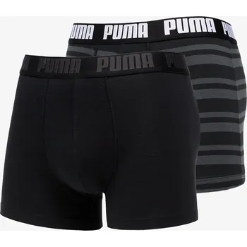 Pánské spodní prádlo PUMA BOXERKY HERITAGE STRIPE 2-PACK 90783805 vel. L