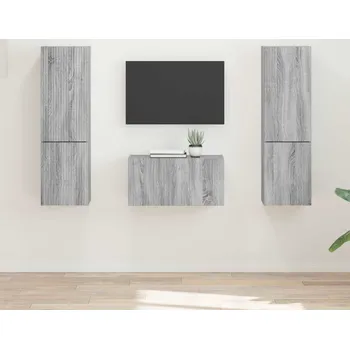 Obývací stěna vidaXL Sestava TV skříněk 5 pcs Šedá Sonoma kompozitní dřevo [3409102]