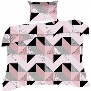 Povlečení Povlečení bavlněné 1840N pudrové 5658 140x200 KARO