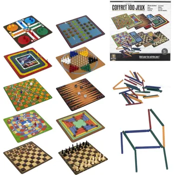 Desková hra CMP MG3344 sada 100 klasických společenských her