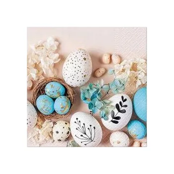 Papírový ubrousek PAPÍROVÉ UBROUSKY 33x33 cm - VELIKONOČNÍ VEJCE - 20 kusů PAW