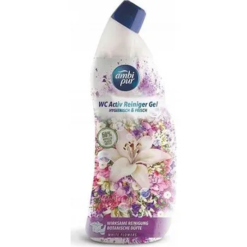 WC čistič Ambi Pur White Flowers Čisticí Gel na WC 750 ml